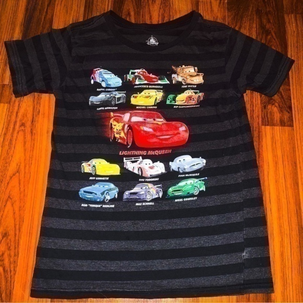 Disney’s Cars Youth Short Sleeved Black T-Shirt Size XL (14)